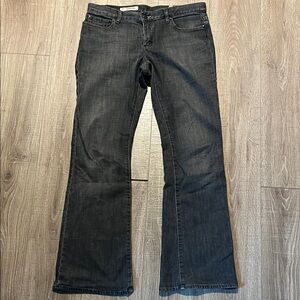 X2 Express Vintage Dark Gray Women's Flare Jeans Reg Rise Curvy 31